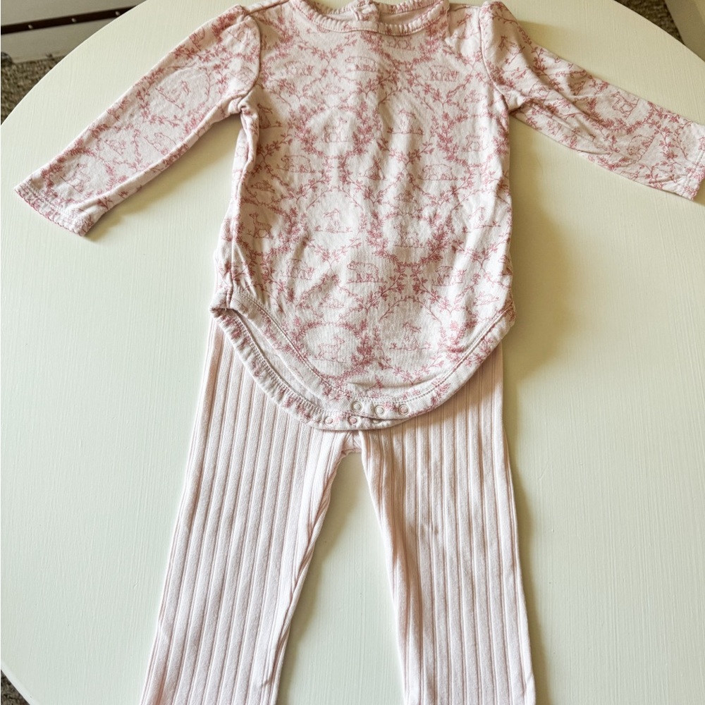 Jamie and jack Pink Long Sleeve Baby Outfit